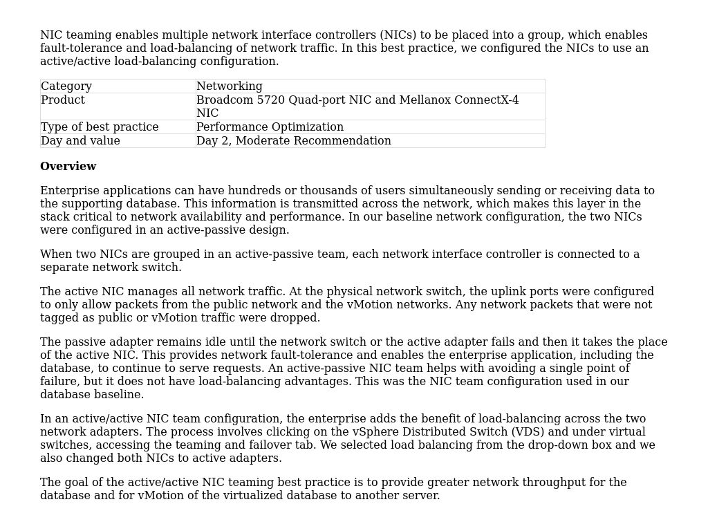 Nic Shift Program Networking: NIC Teaming | Network Best Practices | Dell Technologies ...