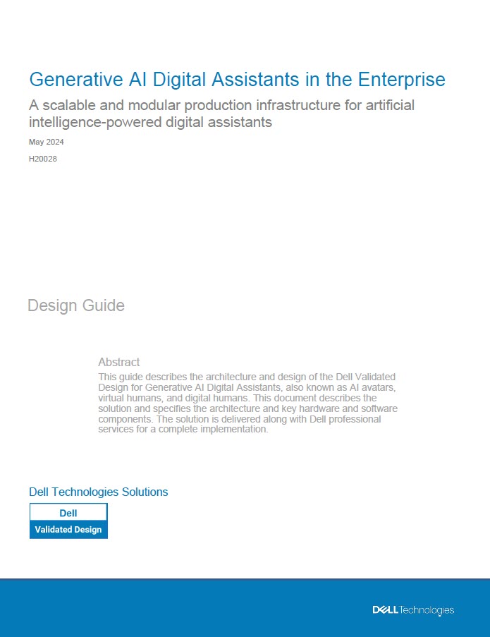 Design Guide—Generative AI Digital Assistants in the Enterprise | Dell ...
