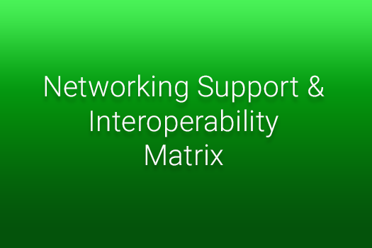 Networking Support & Interoperability Matrix | Dell Technologies Info Hub