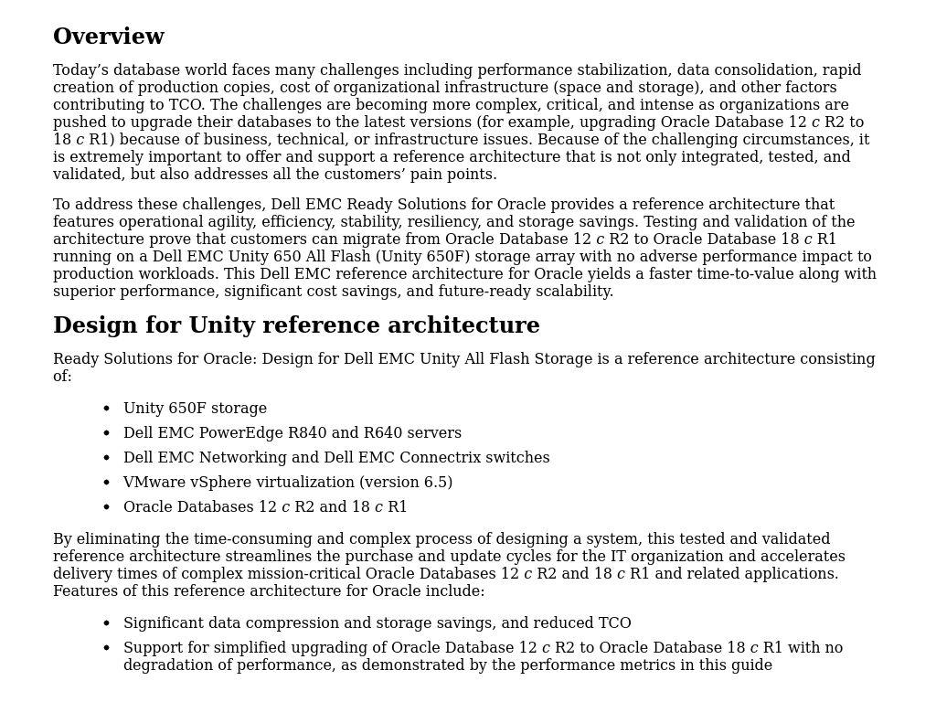Ready Solutions for Oracle | Reference Architecture Guide—Dell EMC ...